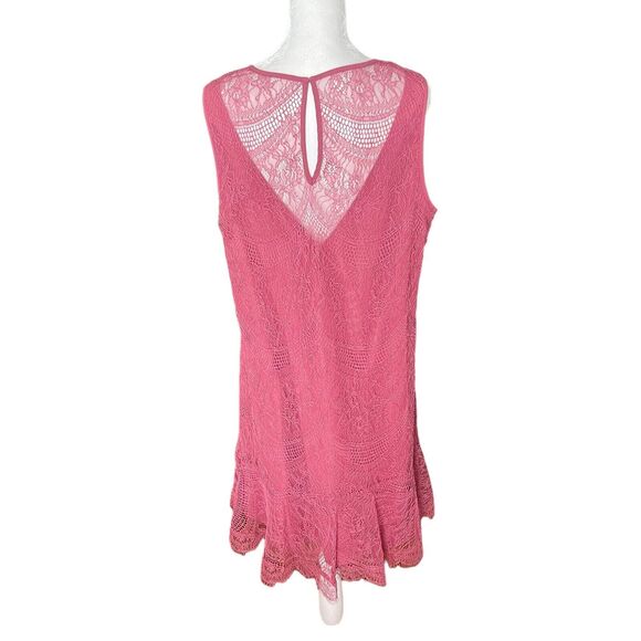 Nanette Lepore 12 Countryside Dreams Shift Dress Pink Lace Sleeveless NWT - Picture 9 of 10